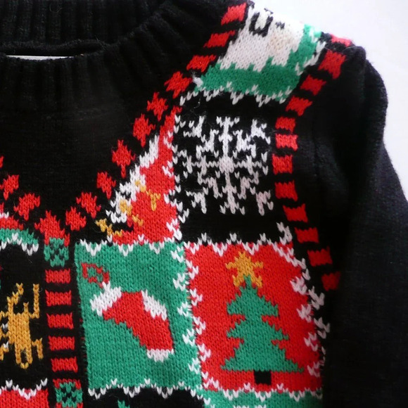 Ugly Xmas Take Over Kids Children's Christmas Sweater Jumper Size XS / TP (6- 6X - Picture 3 of 5